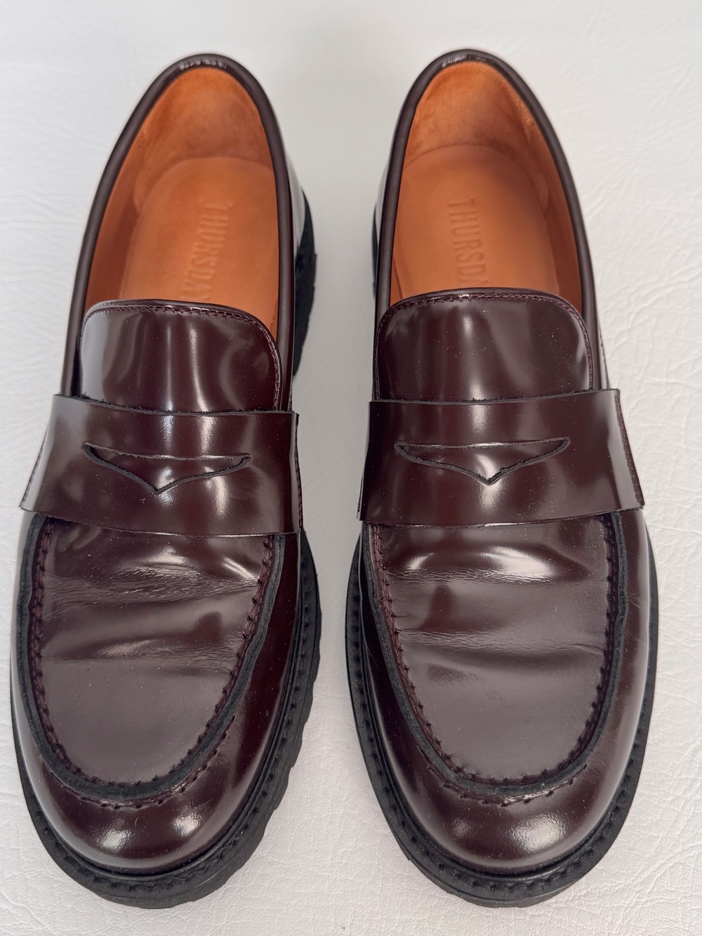 Thursday Boot Company Women's Burgundy Penny Loafers